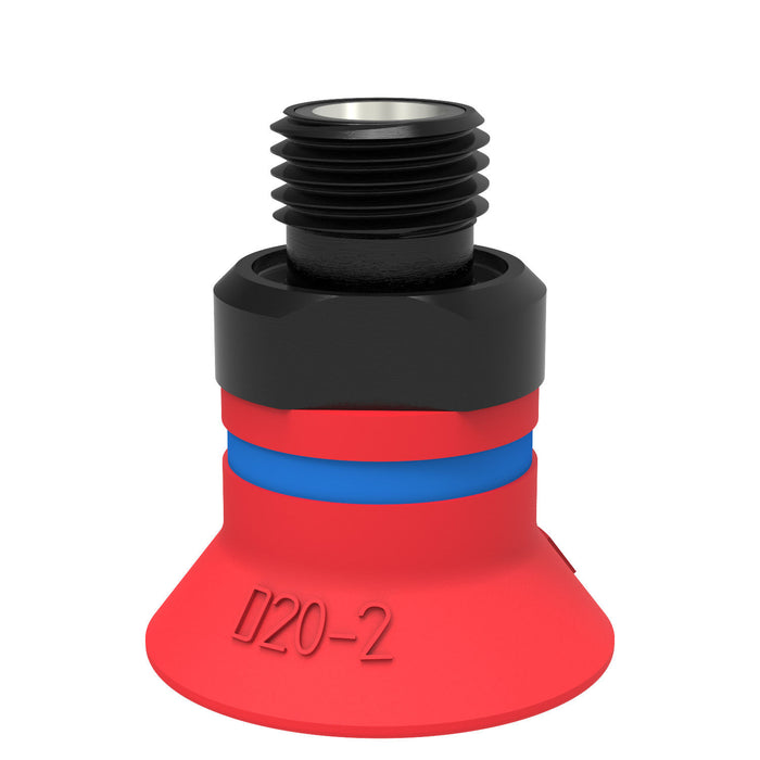 Piab Suction cup B40 Chloroprene, 1/4" NPT M 0101227 - FluidAirFittings