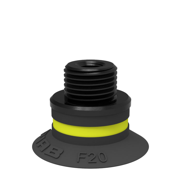 Piab Suct cup Nitri-PVC w filter, 1/8" NPSF F 0101268 - FluidAirFittings