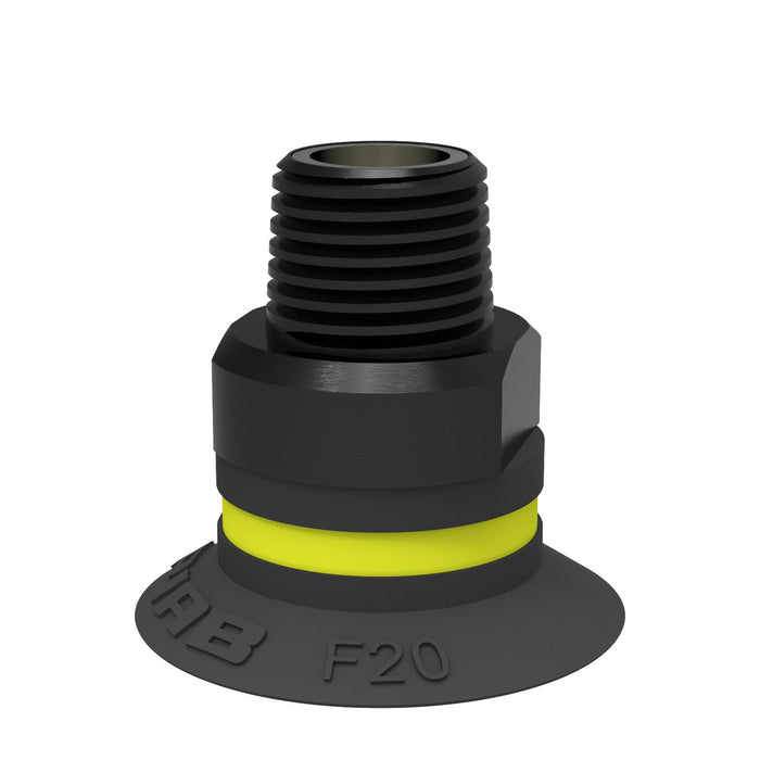 Piab Suct cup Polyureth G3/8" M, 1/8" NPSF F 0101267 - FluidAirFittings