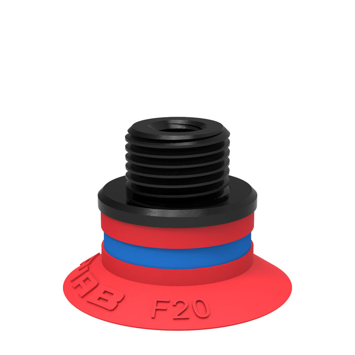 Piab Suc cup Nitri-PVC with filter, G1/4" M 0101273 - FluidAirFittings