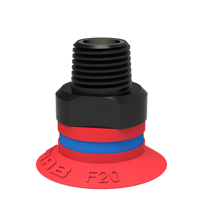Piab Suction cup B50-2 Nitrile-PVC 1/4" NPT M 0101277 - FluidAirFittings