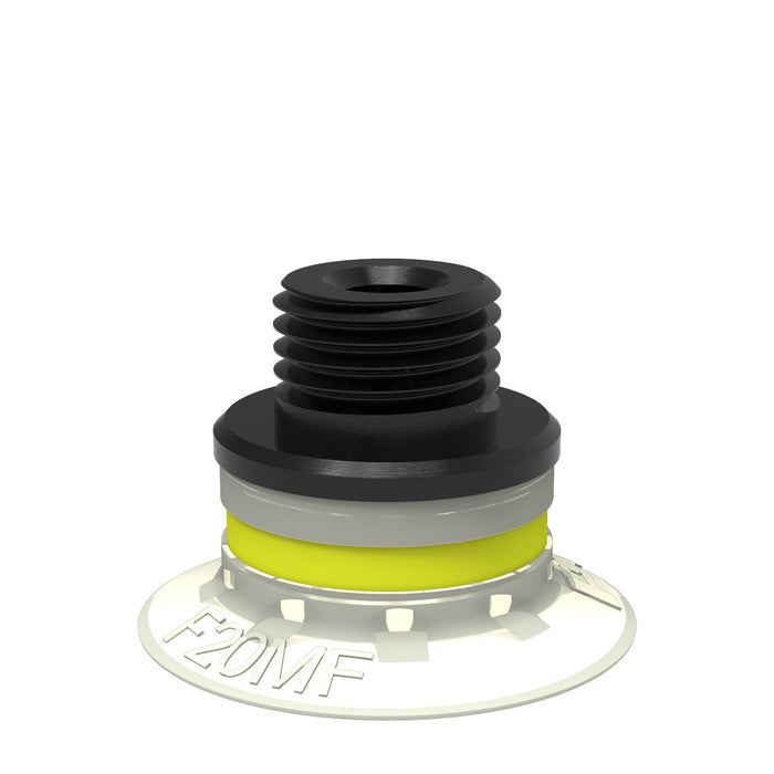Piab Suct cup Silicone FCM w filter, G1/4" M 0101286 - FluidAirFittings