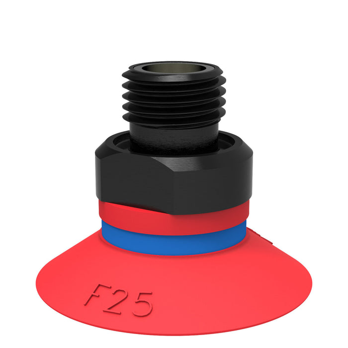 Piab Suc cup Polyurethane w filter 3/8" NPT M 0101304 - FluidAirFittings