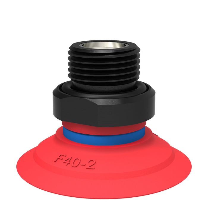 Piab Suc cup BL50-2 Chloroprene 5x1/8" NPSF F 0101550 - FluidAirFittings