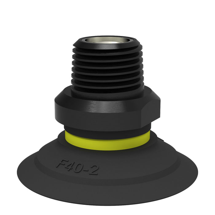 Piab Suc cup BL50-2 Silicone, 1/4" NPT M FCV 0101570 - FluidAirFittings