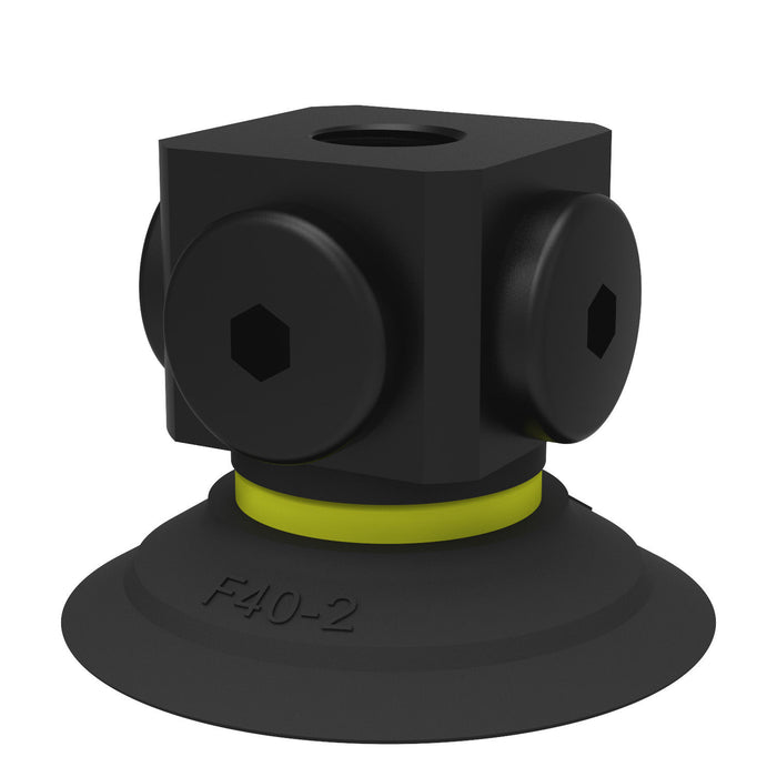 Piab Suc cup BL50-2 Silicone, 1/4" NPT male 0101571 - FluidAirFittings