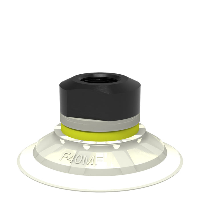 Piab Suc cup BL50-3P Polyure 1/2" NPT M 0101591 - FluidAirFittings