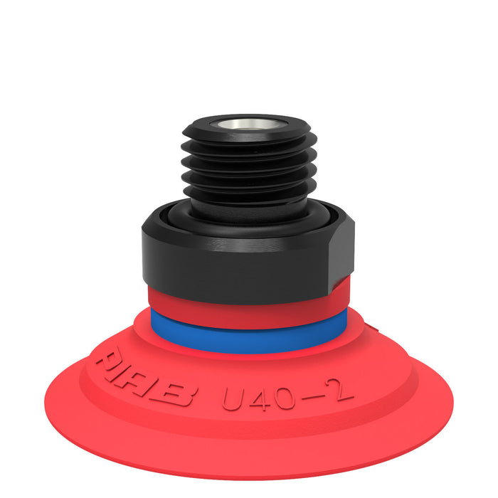 Piab Suc cup BL50-4 Silicone FCM, 1/2" NPT M 0101605 - FluidAirFittings
