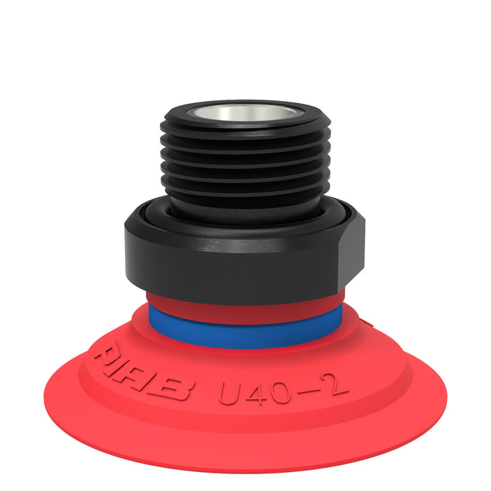 Piab Suc cup BL50-4 Silicone, 1/2" NPT male 0101607 - FluidAirFittings
