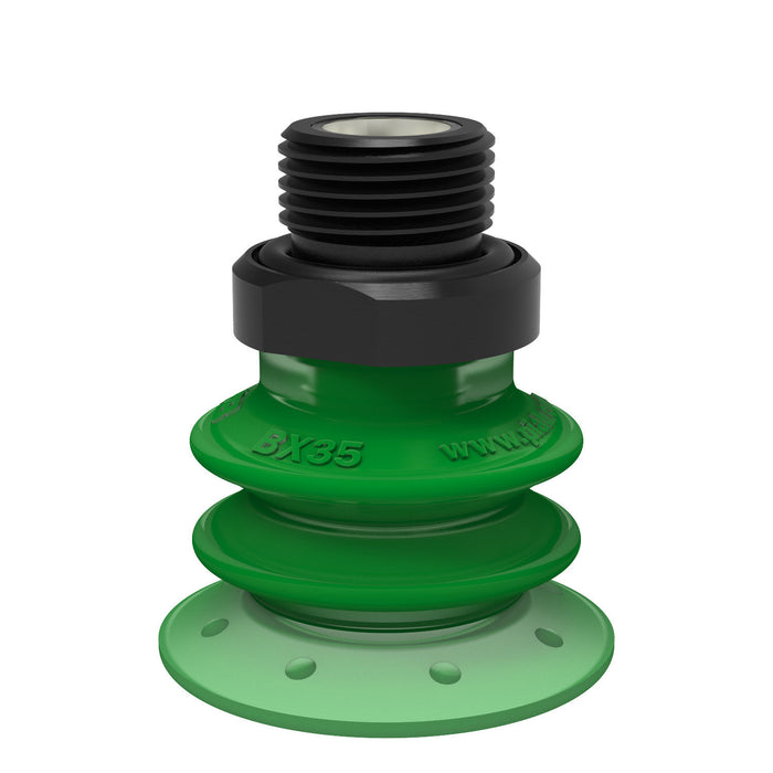 Piab Suc cup F-BX50 Silicone 3/8" NPT M, FCM 0107380 - FluidAirFittings