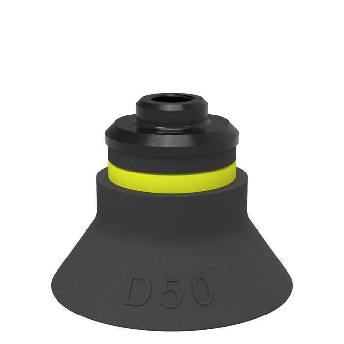 Piab Suction cup B5 Silicone FCM, M5 male 0109841 - FluidAirFittings
