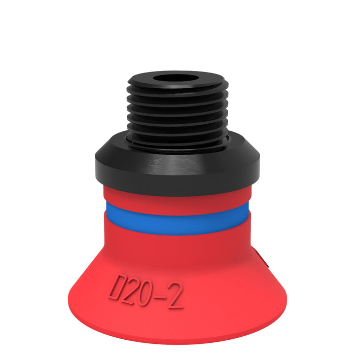 Piab Suction cup B5 Silicone, M5 male 0110331 - FluidAirFittings
