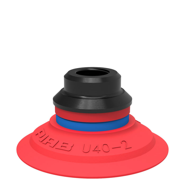 Piab Suc cup D50 Silicone FCM, 1/8" NPSF F 0110338 - FluidAirFittings