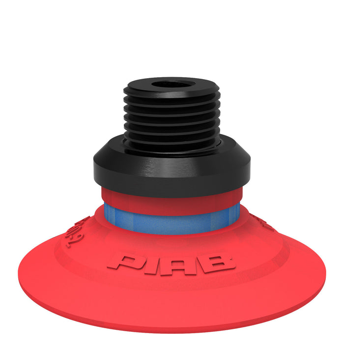 Piab Suction cup D50 Silicone FCM, G1/4" male 0110344 - FluidAirFittings