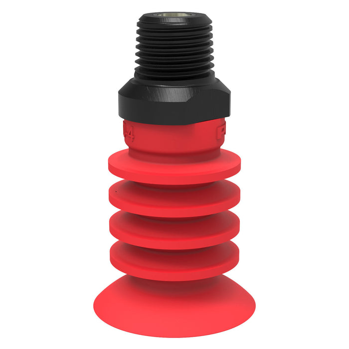 Piab Suc cup F-BX15 Silicone 1/8" NPT M, FCM 0200436 - FluidAirFittings
