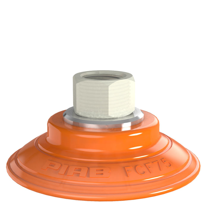 Piab Suction cup B75-2 Nitrile-PVC, G1/2" F 0124718 - FluidAirFittings