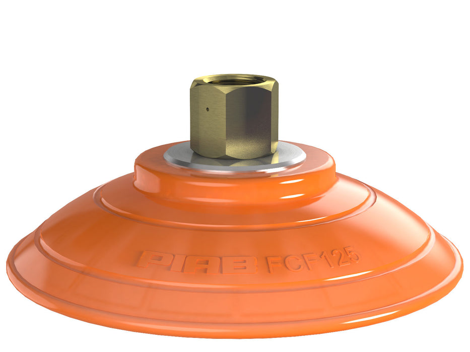 Piab Suc cup B-BL60-2 Silicone 3/8" NPT M FCM 0200693 - FluidAirFittings