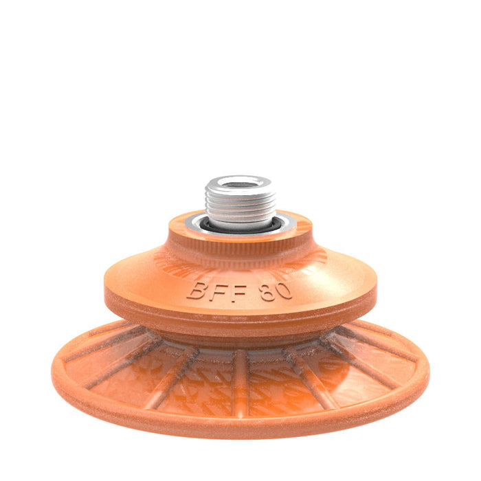 Piab Suc cup BL40-2 Silicone, 1/4" NPT male 0207257 - FluidAirFittings