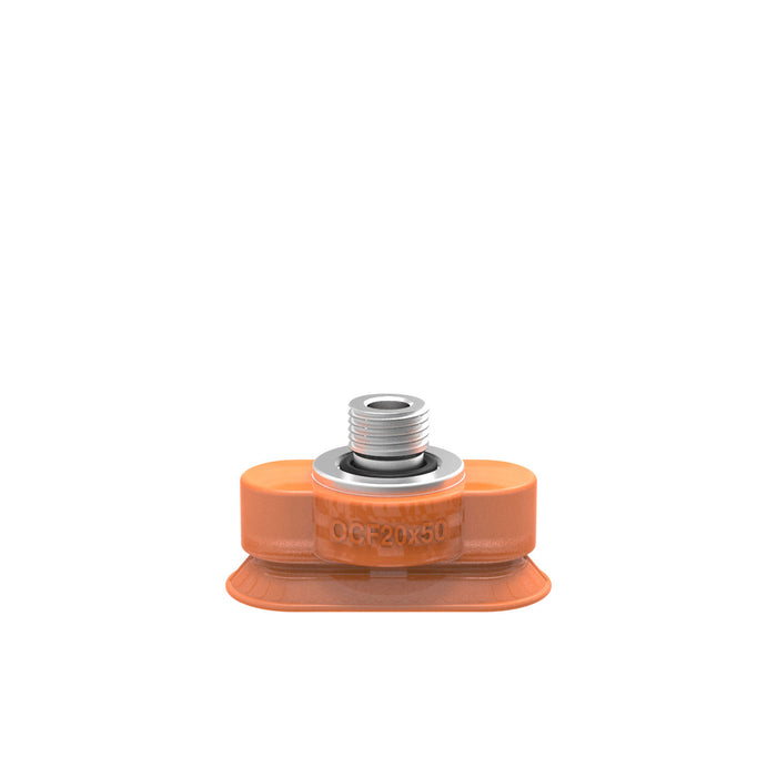 Piab Suc cup F-OB 10x30 Silicon G1/8 M SS FCM 0207731 - FluidAirFittings