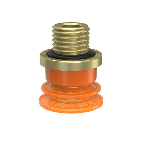 Piab Suc cup BL40-4 Silicone, 3/8" NPT male 0210560 - FluidAirFittings