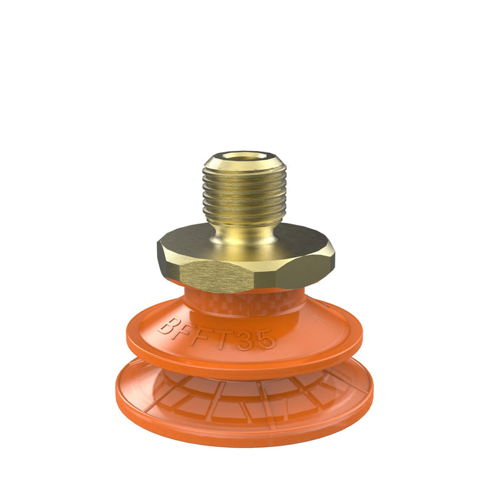 Piab Suc cup BL40-5 Silicone FCM, G3/8" male 0210570 - FluidAirFittings