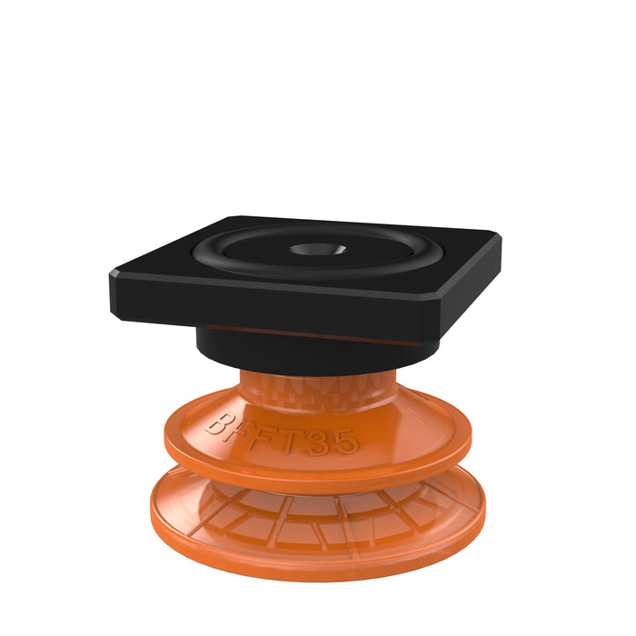 Piab Suc cup BL40-5 Silicone, 3/8" NPT male 0210571 - FluidAirFittings