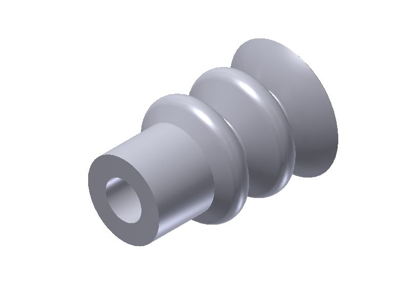 Piab Suction cup B20 HNBR, 5xM5 female 0215755 - FluidAirFittings