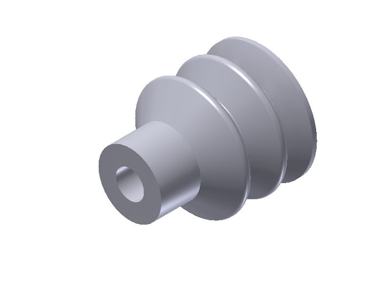 Piab Suction cup B20 HNBR, M5 female 0215764 - FluidAirFittings