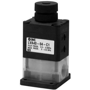 SMC Air Operated Chemical Valve LVA40-04F-F - FluidAirFittings