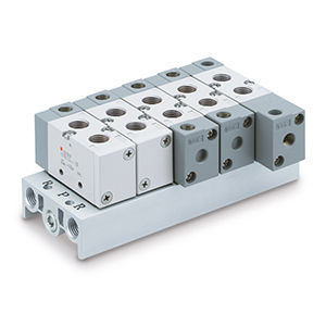 SMC Manifold Base VV5F3-30-031-00F - FluidAirFittings