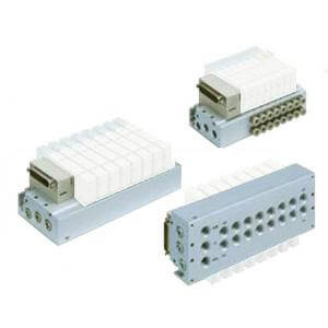 SMC Manifold Base SS5Y350F108BKC4F - FluidAirFittings