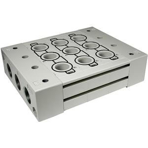 SMC Manifold Base SS5Y9-23-08-00FQ - FluidAirFittings