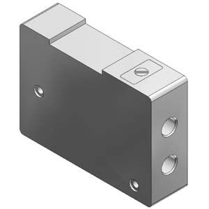 SMC Double Check Block VQ2000-FPG-C8C8 - FluidAirFittings