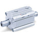 SMC Compact Cylinder 50 Str=10, Non-Rotating, Double Rod CQ2KWB50TF-10DMZ - FluidAirFittings