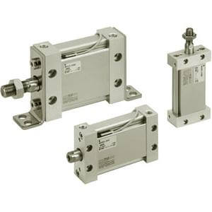 SMC Plate Cylinder MDUB40TF-25DMZ - FluidAirFittings