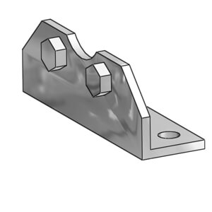 SMC Foot Mount CG-L025SUS - FluidAirFittings