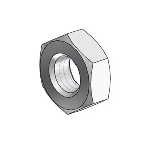SMC Stainless Steel Rod Nut NT-03SUS - FluidAirFittings