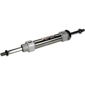 SMC Non-Rotating Double Rod Cylinder CDM2KWB20-25AZ - FluidAirFittings