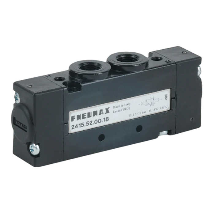 Pneumax 2415.52.00.19 G1/8 18mm 5/2 Pneumatic/ Spring Valve