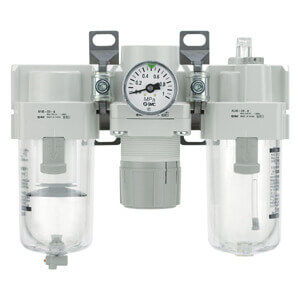SMC Air Filter + Regulator + Lubricator AC10-M5CG-A - FluidAirFittings