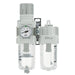 SMC Filter Regulator + Lubricator AC10A-M5G-A - FluidAirFittings