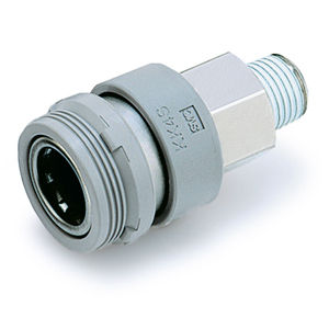 SMC S Coupler With Shock Absorption Cover. KKH4S-02MS - FluidAirFittings