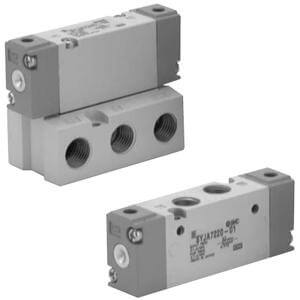 SMC 5 Port Air Operated Valve, SYJA7140-02F - FluidAirFittings