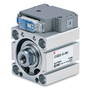 SMC Compact Cylinder With Valve CVQB40-25-5MO - FluidAirFittings