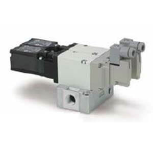 SMC 3 Port Solenoid Valve 2500-0297 - FluidAirFittings