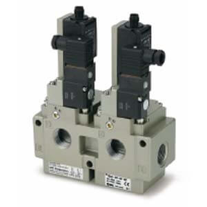 SMC 3 Port Solenoid Valve VG342R5DZ10S1X87 - FluidAirFittings