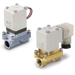 SMC Zero Pressure Differential 2 Port Valve VXZ265KLAXB - FluidAirFittings
