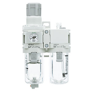 SMC Filter Regulator + Lubricator AC60A-F10G-D - FluidAirFittings