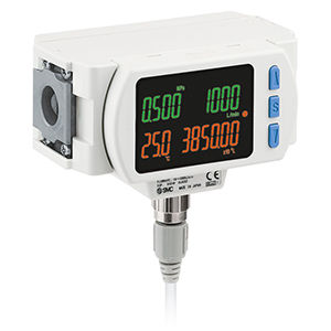 SMC Modular Type Digital Flow Switch For Air With Io-Link PF3A801H-L2N - FluidAirFittings
