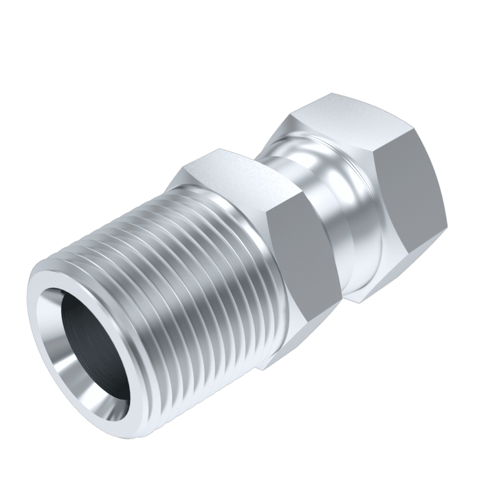 Burnett & Hillman 1/4" NPTF MALEX3/8" BSPP Swivel Female Adaptor BUH-11873 - FluidAirFittings